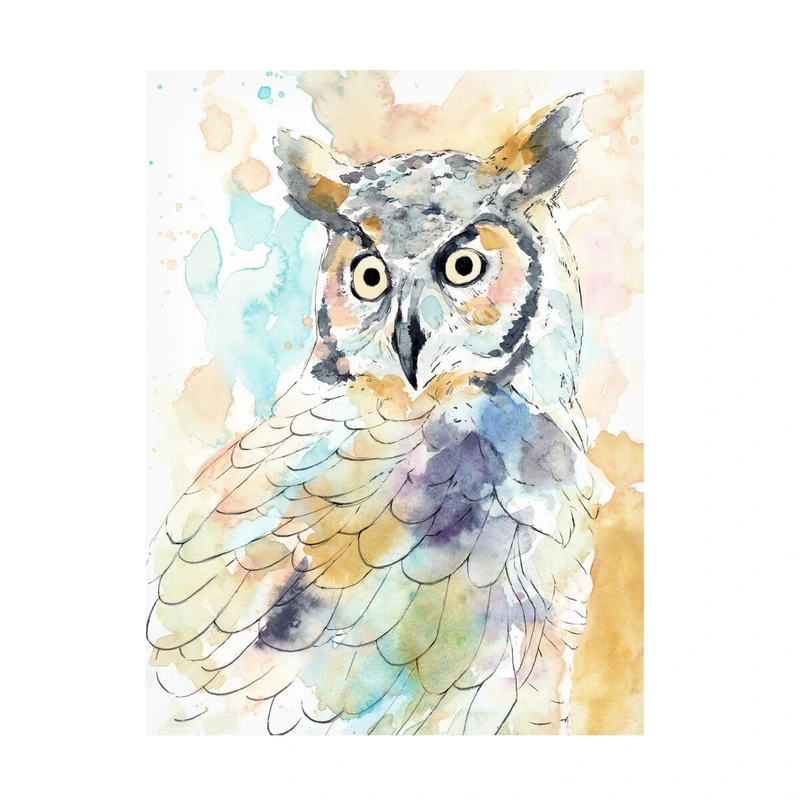 Annie Warren ‘Owl Majestic II’ Canvas Art