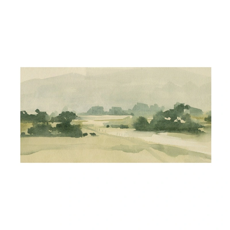 Emma Caroline ‘Watercolor Pasture II’ Canvas Art