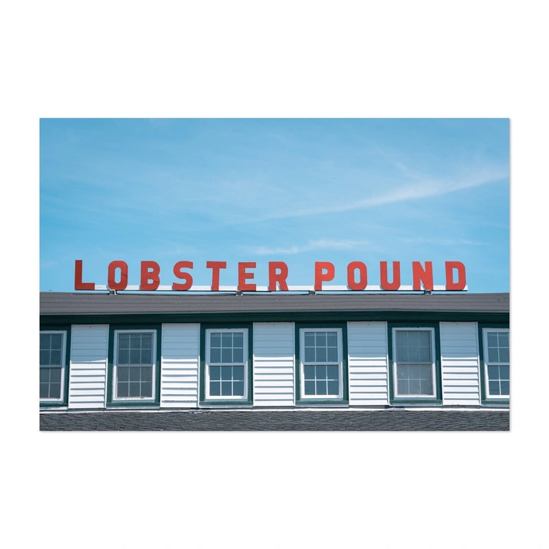 Lincolnville Maine Lobster Pound Photography Beach Art Print/Poster