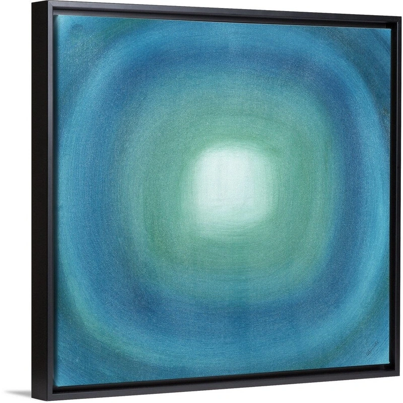 “Range of Wavelengths I” Black Float Frame Canvas Art