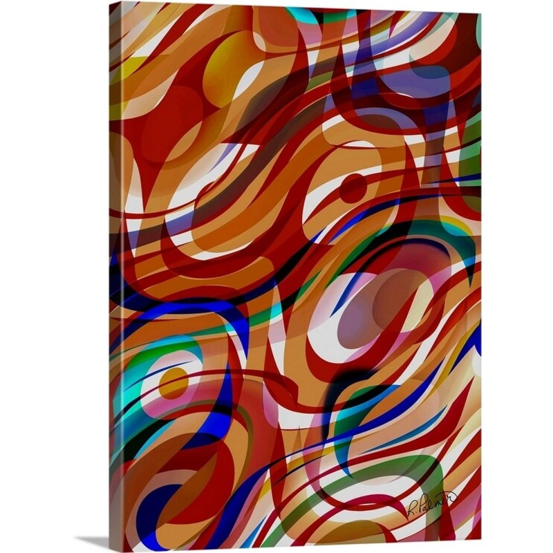 “Swirling Pools Of Color” Canvas Wall Art